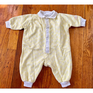 Baby Dior Yellow White Gingham Footie 6 Months Unisex Baby Shower Gift Outfit